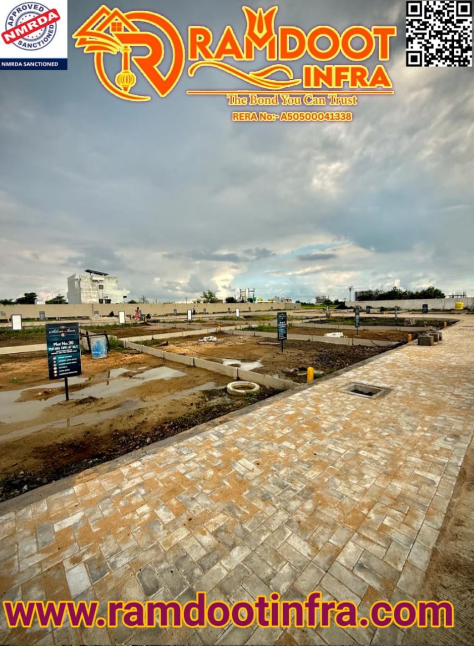 RERA approved residential property in Besa Nagpur with clear roads and infrastructure