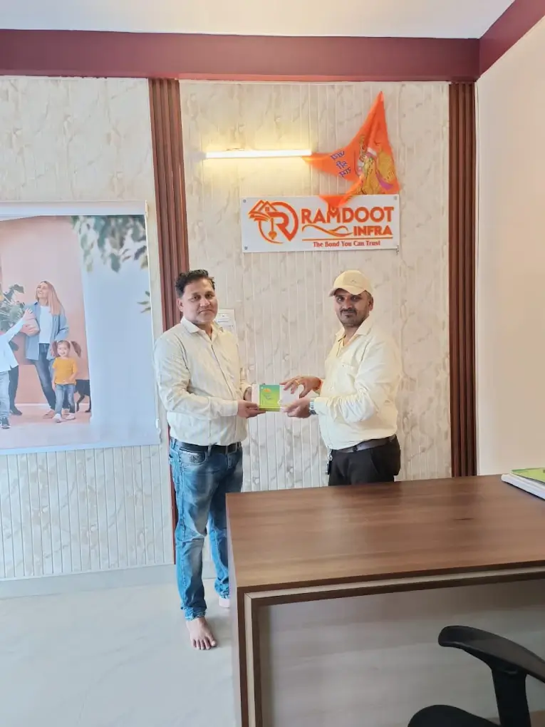 Happy Customers after Plot Handover at Ramdoot Infra