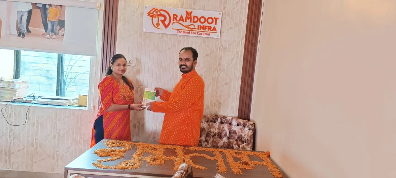 Plot registration & handover ceremony at Ramdoot Infra Office